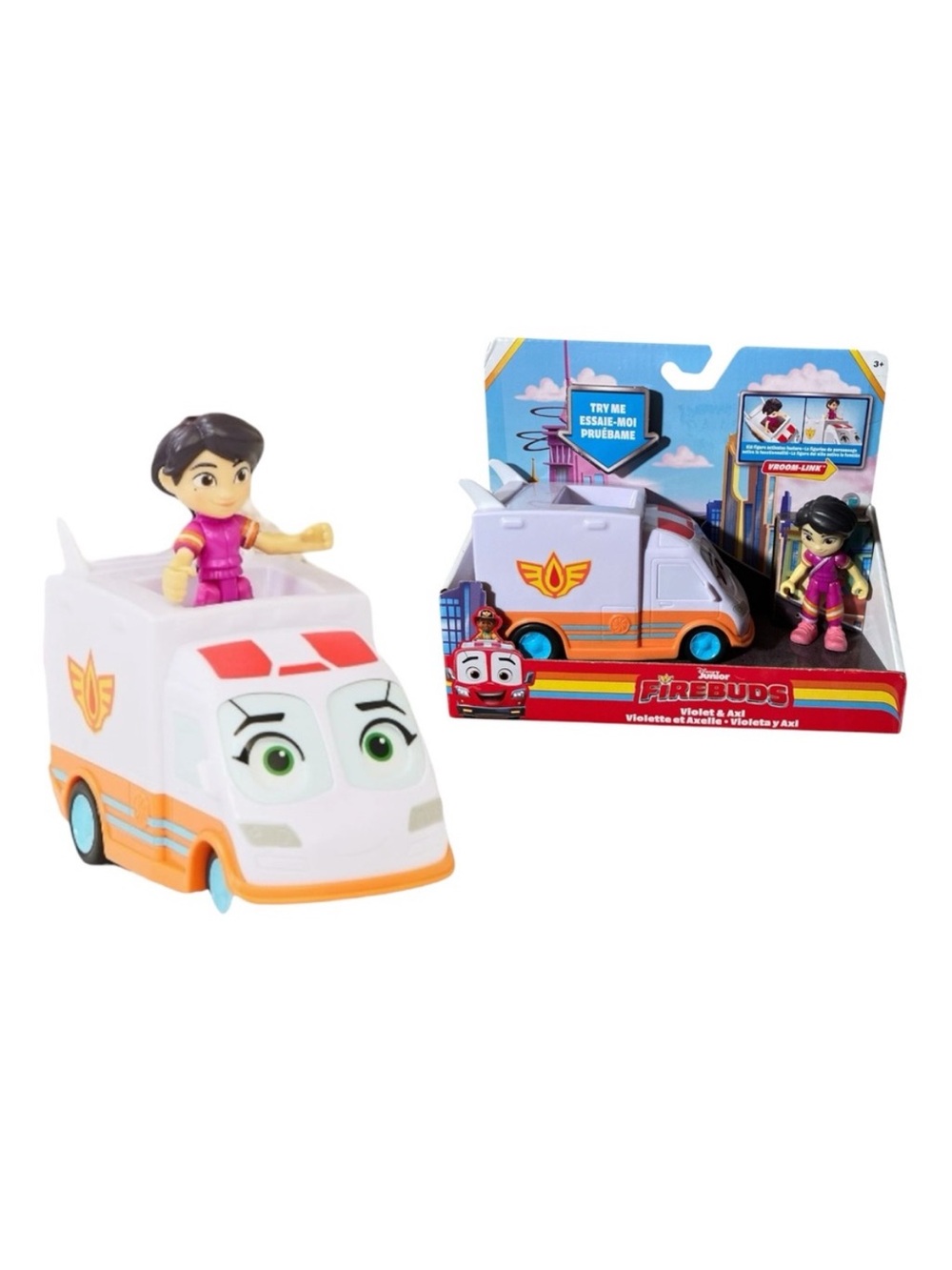 Disney Junior FireBuds Violet And Axi Ambulance